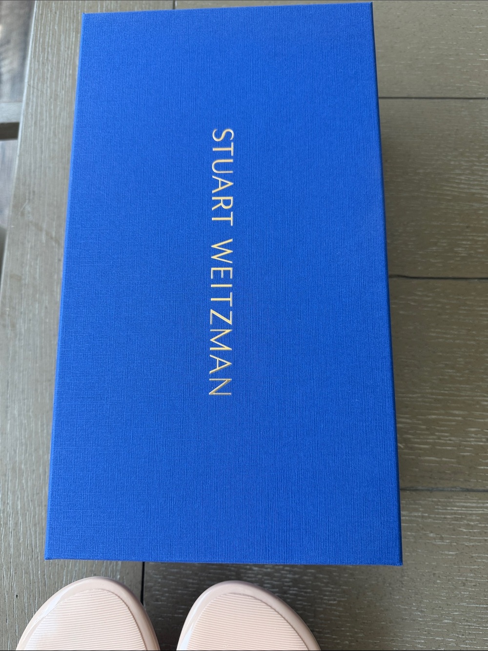 Stuart Weitzman Blush Pearl-Trim Jelly flip flop Sandals - Picture 5 of 6